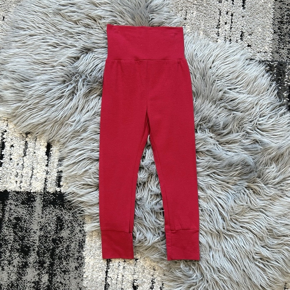 Thimble Collection Girls Winter Red‎ Colored Leggings Size 2T Made In USA NEW